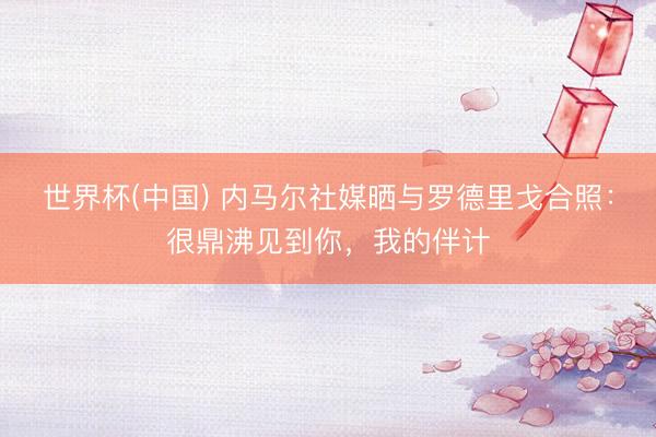 世界杯(中国) 内马尔社媒晒与罗德里戈合照：很鼎沸见到你，我的伴计