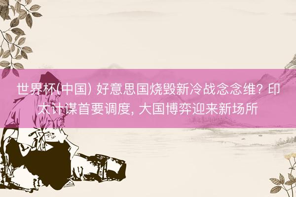 世界杯(中国) 好意思国烧毁新冷战念念维? 印太计谋首要调度， 大国博弈迎来新场所