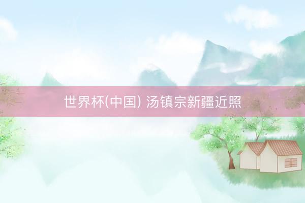 世界杯(中国) 汤镇宗新疆近照